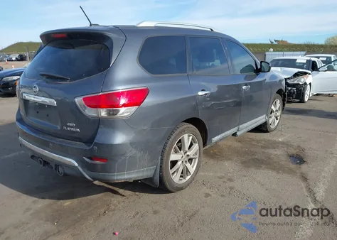 2014 Nissan Pathfinder Platinum z USA, uszkodzony, nr VIN 5N1AR2MM3EC613301